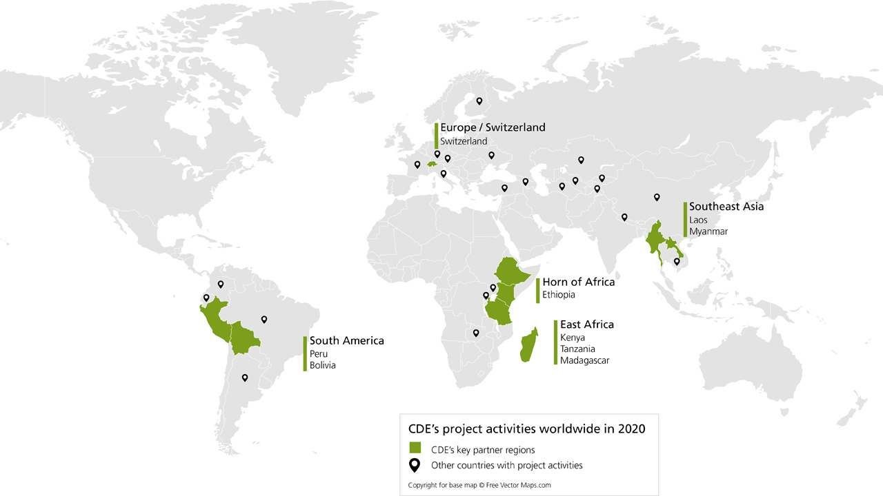 programme activities world map